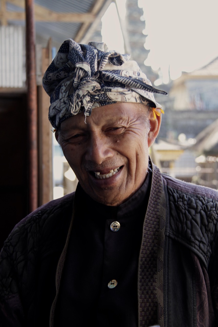 old people, bali, indonesia, people, asia, nature, tropical, costume, temple, person